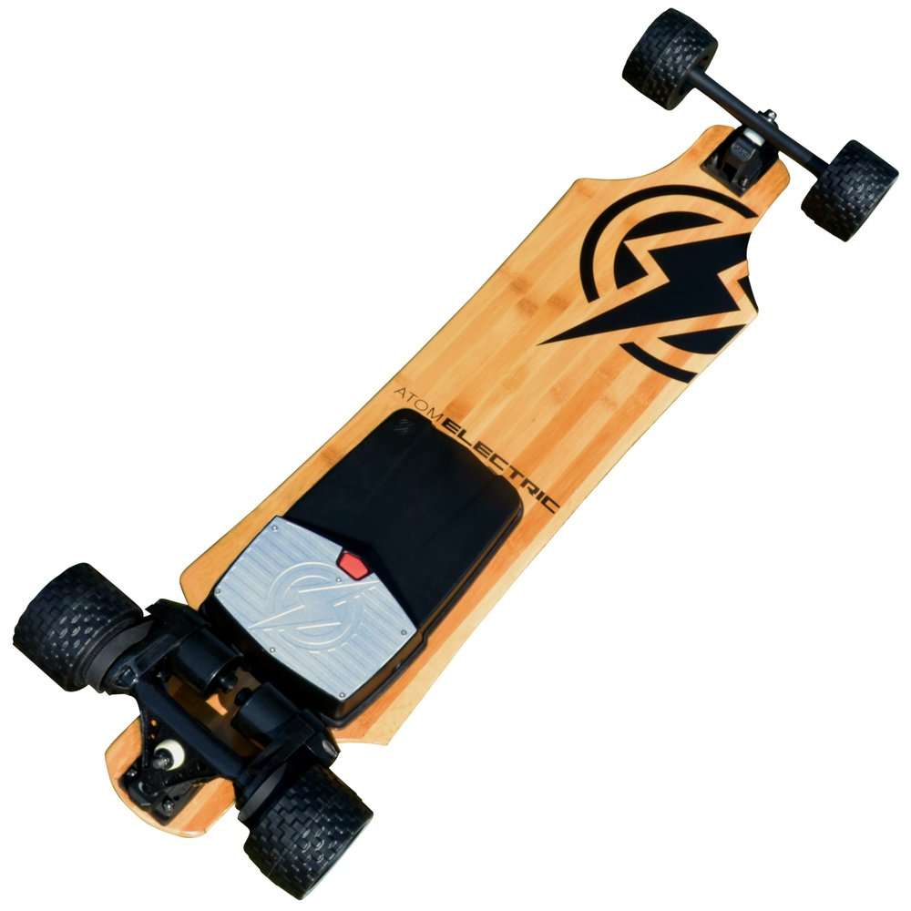 Atom Electric B18-DX (2-in-1) All Terrain / Street Longboard Skateboard - 180Wh Lithium Battery - 1800W Dual Motors